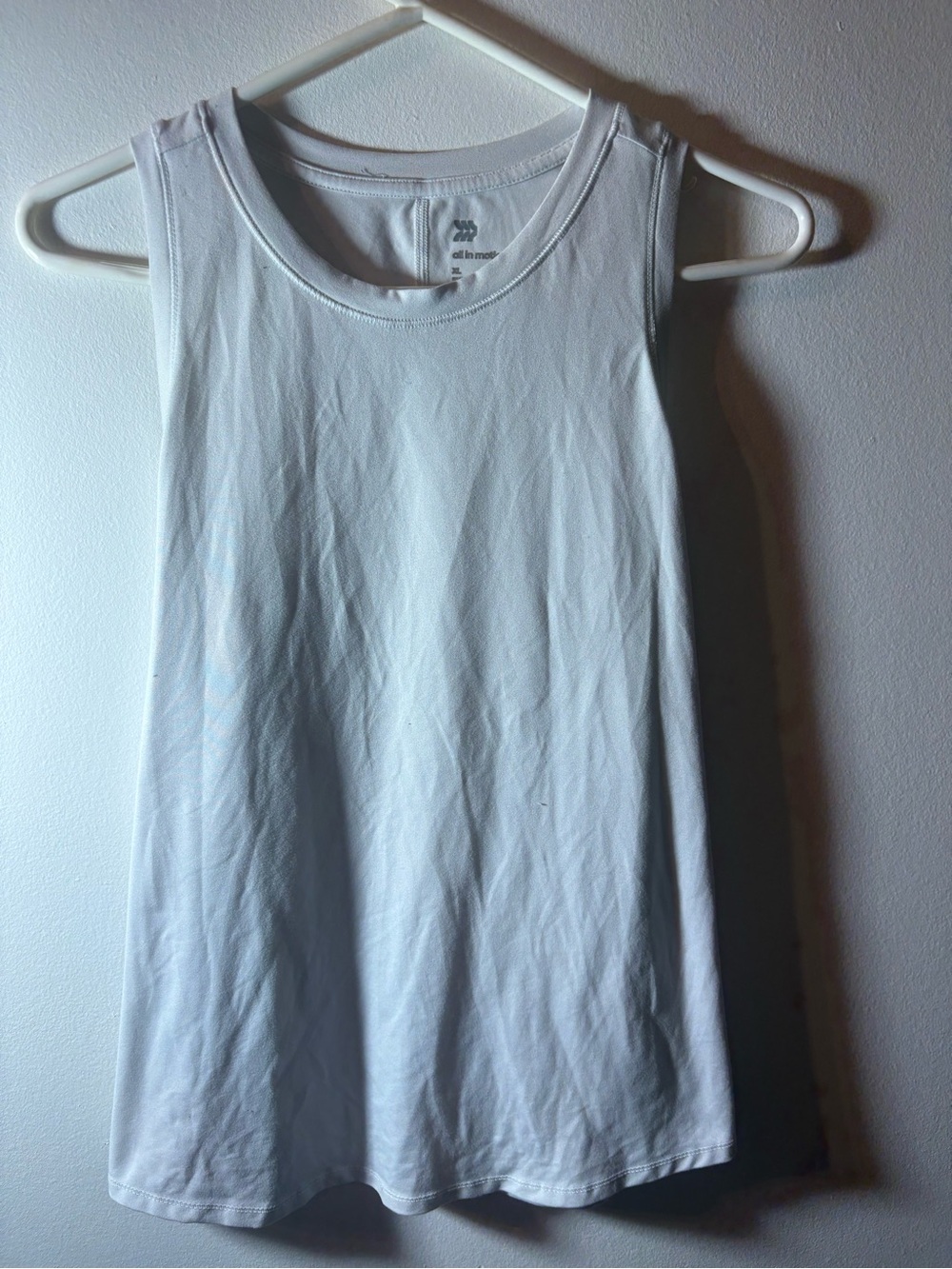 All in Motion Light Gray Sleeveless Athletic Tank Top XL